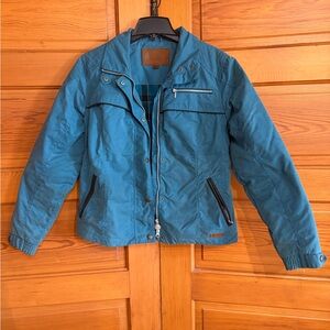 Outback Traders Co. Teal Blue Oilskin Jacket